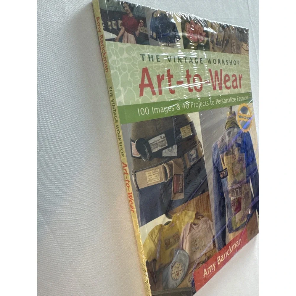 Amy Barickman Vintage Workshop Art-to-Wear Book CD-ROM 100 Images 40 Projects